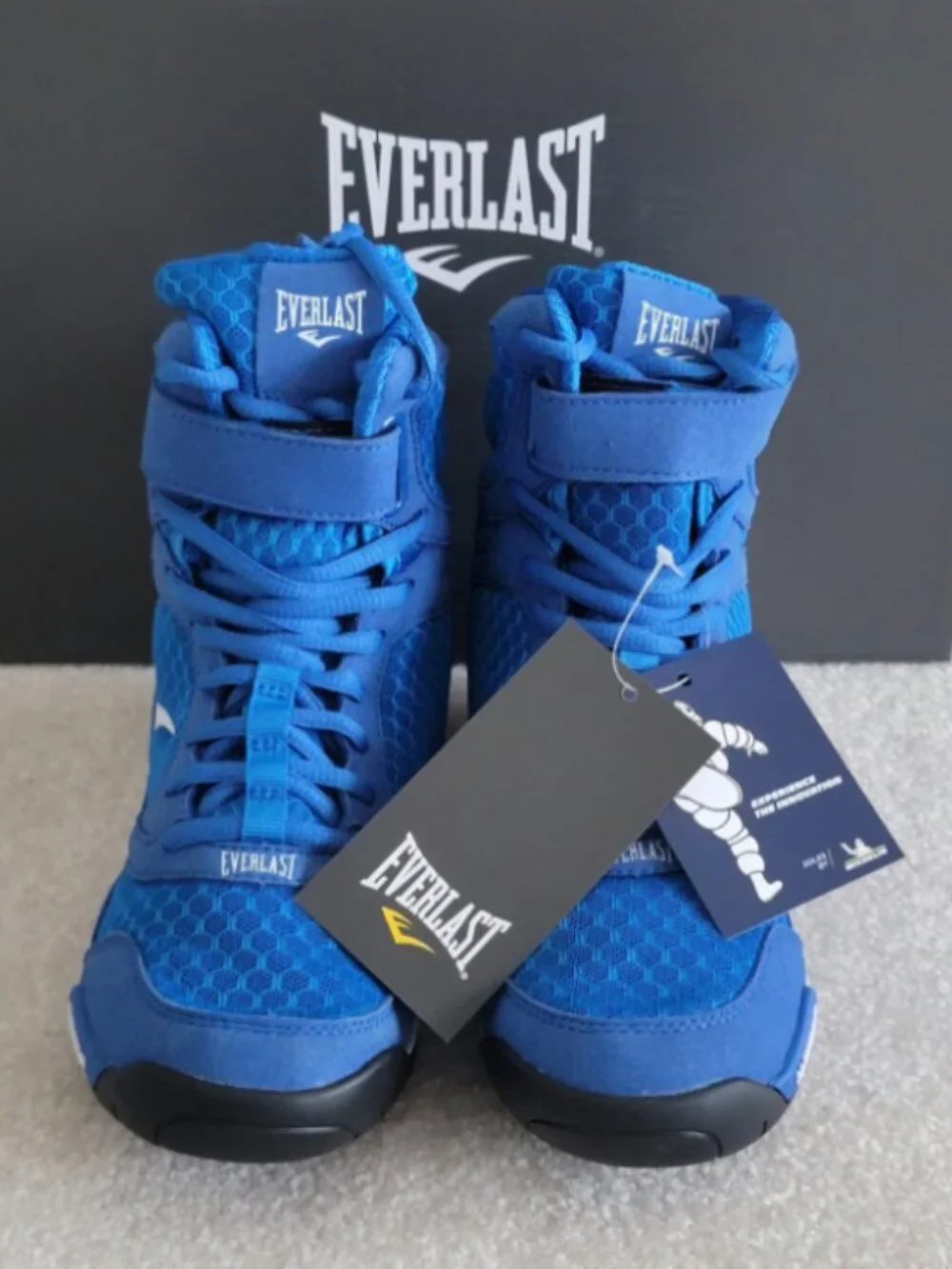 Everlast Elite Boxing Shoes - Size 6, Blue